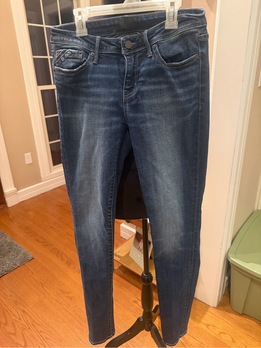 Buckle black Women's Dark Blue Skinny Jeans